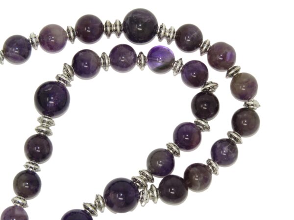 Anglican Prayer Beads, Anglican Rosary, Anglican Chaplet, 10mm Amethyst Gemstone Beads - Image 3