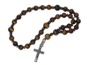 Prayer Beads Anglican Rosary 10mm Tiger Eye