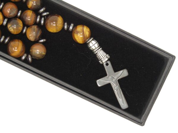 Prayer Beads Anglican Rosary 10mm Tiger Eye - Image 6