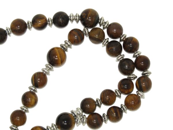 Anglican Prayer Beads, Anglican Rosary, Anglican Chaplet, 10mm Tiger Eye Gemstone Beads - Image 6