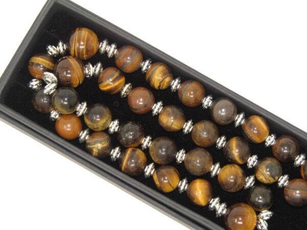 Anglican Prayer Beads, Anglican Rosary, Anglican Chaplet, 10mm Tiger Eye Gemstone Beads - Image 7