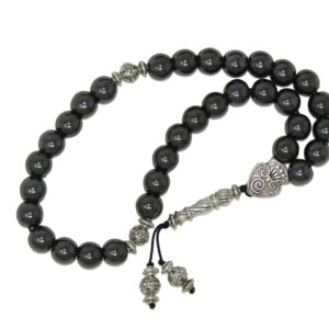 33 x 10mm Hematite Gemstone Beads Fidget Beads