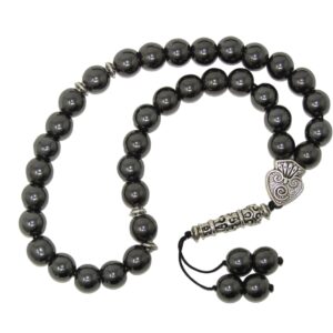 10mm Hematite Gemstone Beads 33 Bead Stress Relief Beads