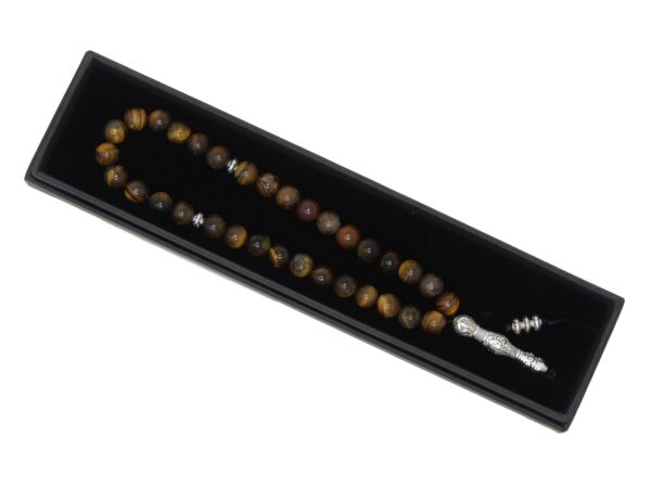 33 Bead Stress Relief Fidget Worry Prayer Beads Tasbih 8mm Tiger Eye Gemstone Beads - Image 7