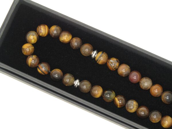33 Bead Stress Relief Fidget Worry Prayer Beads Tasbih 8mm Tiger Eye Gemstone Beads - Image 5