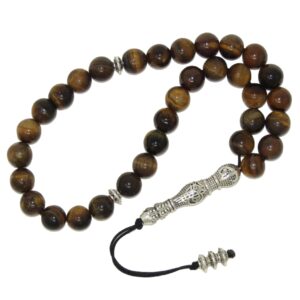 33 Bead Stress Relief Beads 8mm Tiger Eye