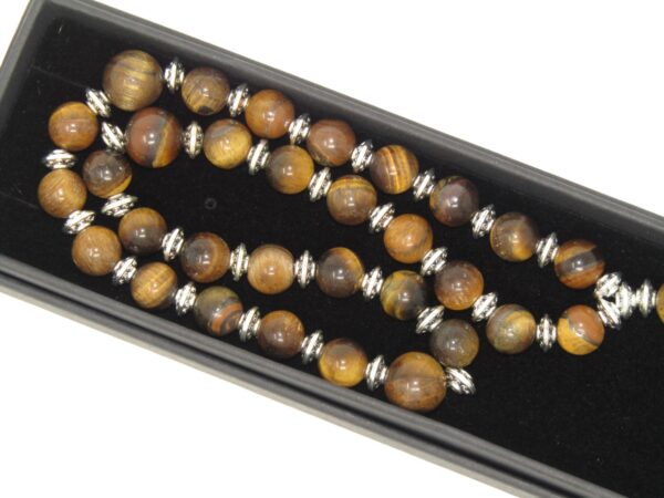Anglican Prayer Beads, Anglican Rosary, Anglican Chaplet, 8mm Tiger Eye Gemstone Beads Handmade Design - Image 6