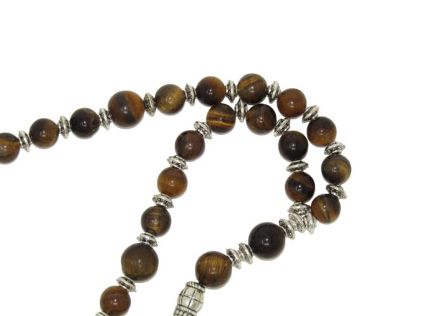 Anglican Prayer Beads, Anglican Rosary, Anglican Chaplet, 8mm Tiger Eye Gemstone Beads Handmade Design - Image 3
