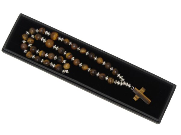 Anglican Prayer Beads, Anglican Rosary, Anglican Chaplet, 8mm Tiger Eye Gemstone Beads Handmade Design by Jeannieparnell - Image 7