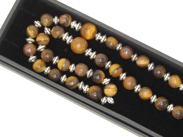 Anglican Prayer Beads, Anglican Rosary, Anglican Chaplet, 8mm Tiger Eye Gemstone Beads Handmade Design by Jeannieparnell - Image 5