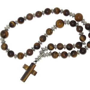 Anglican Chaplet Beads 8mm Tiger Eye
