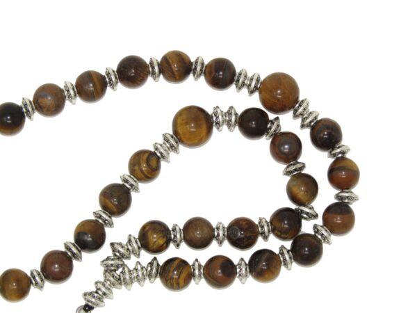 Anglican Prayer Beads, Anglican Rosary, Anglican Chaplet, 8mm Tiger Eye Gemstone Beads Handmade Design by Jeannieparnell - Image 3